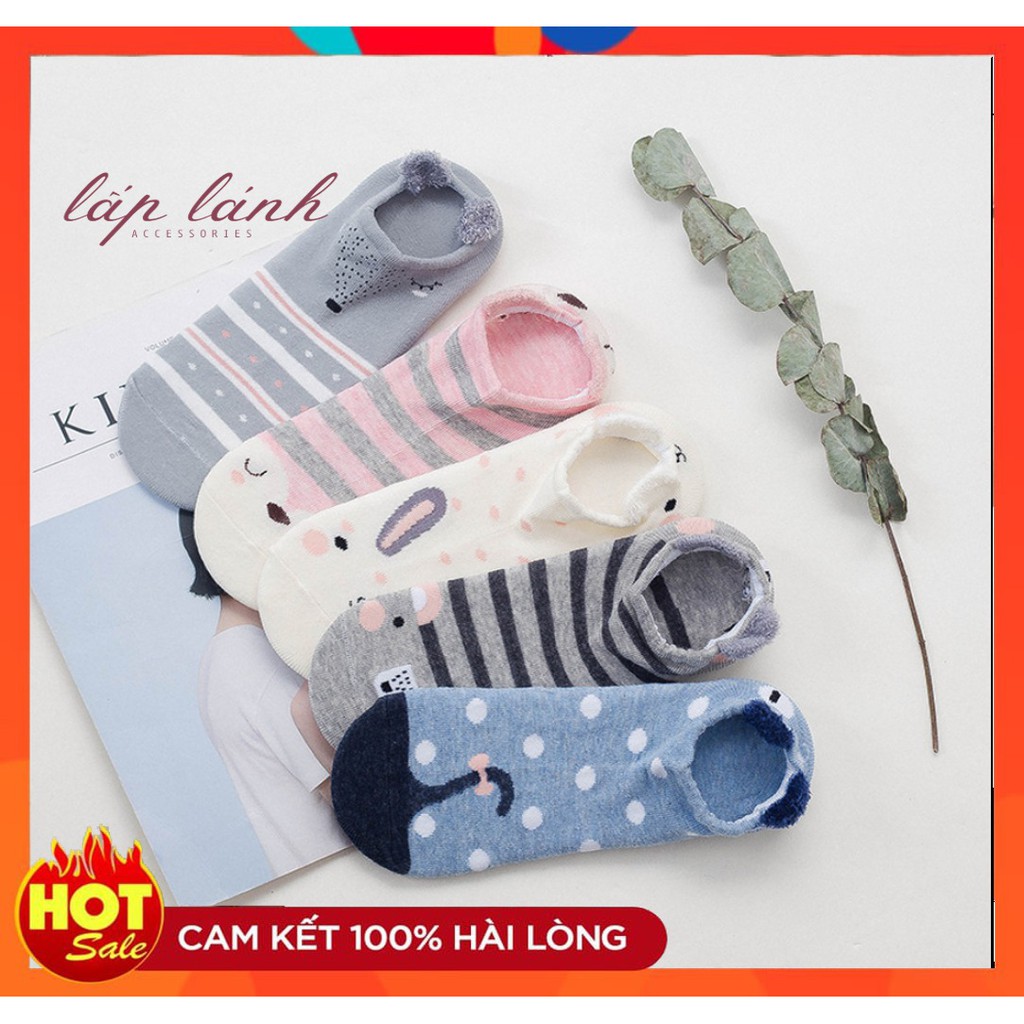 [Có sẵn] TẤT VỚ CỔ NGẮN MIỆNG CẠN HÌNH GẤU, MÈO, HỌA TIẾT ĐỘC LẠ ẤM ÁP DỄ THƯƠNG PHONG CÁCH HÀN QUỐC VO010