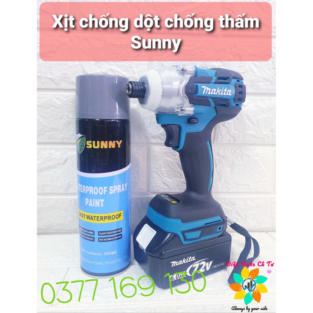 Chai xịt chống dột chống thấm 700ml Sunny màu Xám