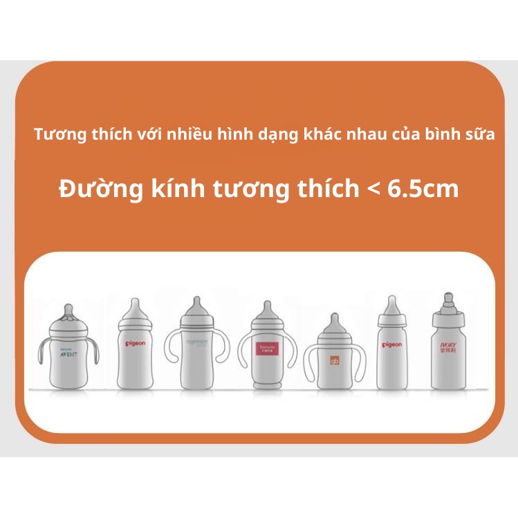 Máy hâm sữa cầm tay Finose tích điện,Máy hâm sữa không dây 6 mức nhiệt,máy hâm sữa, ủ sữa di động