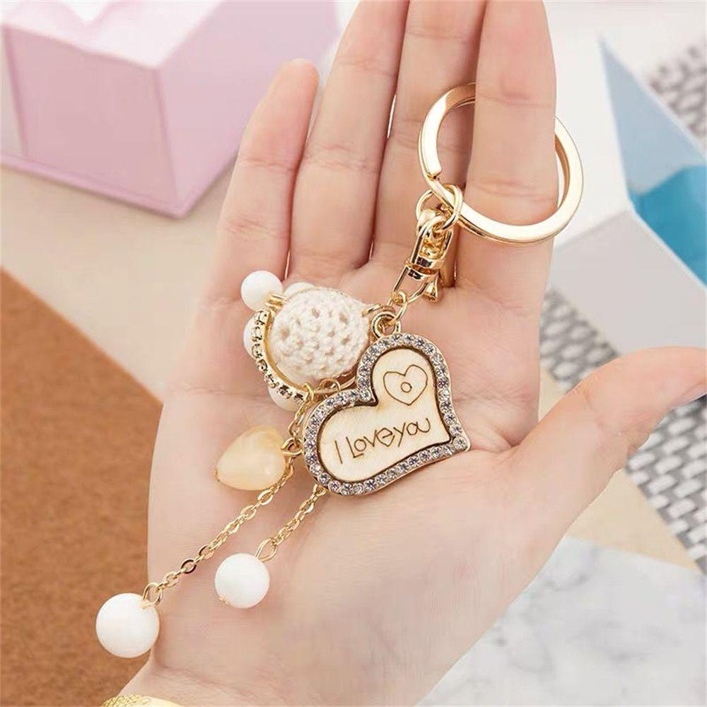 Móc Khóa Hình Tháp Eiffes Đính Hạt Thời Trang