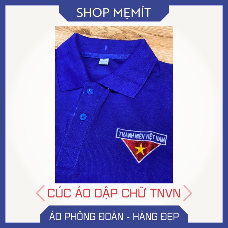 Combo áo Thun Đoàn Thanh Niên logo thêu vải lacos hàng đẹp và mũ tai bèo đội ngày nắng