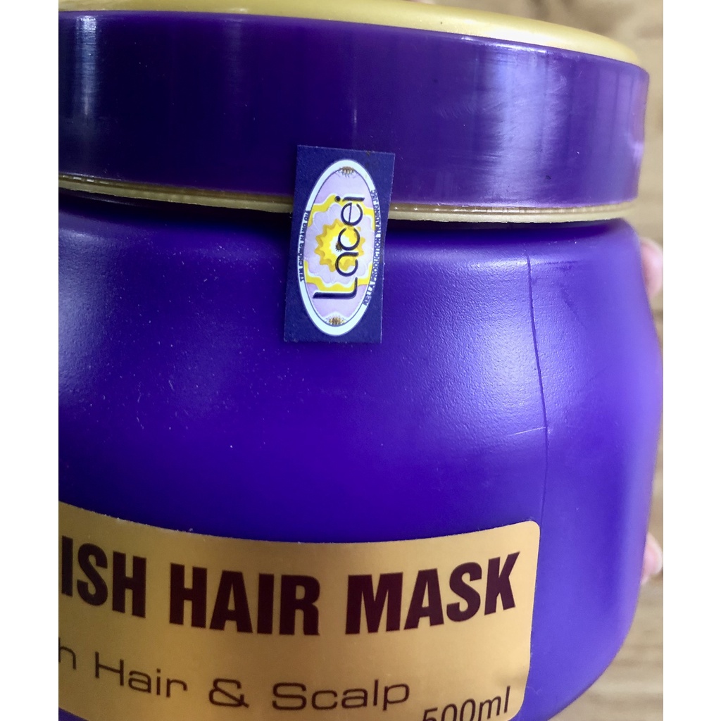 Hấp dầu Lacei Hair Damaged Treatment 500ml / Ủ Tóc Lacei Tím