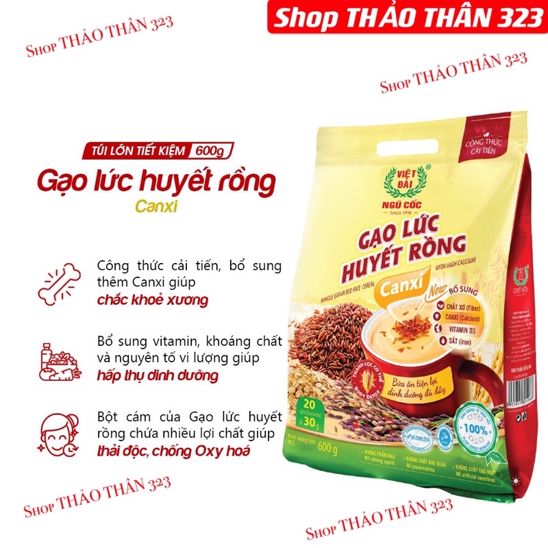 Ngũ cốc Gạo Lức Huyết Rồng / Ngũ Cốc Ăn Kiêng Việt Đài