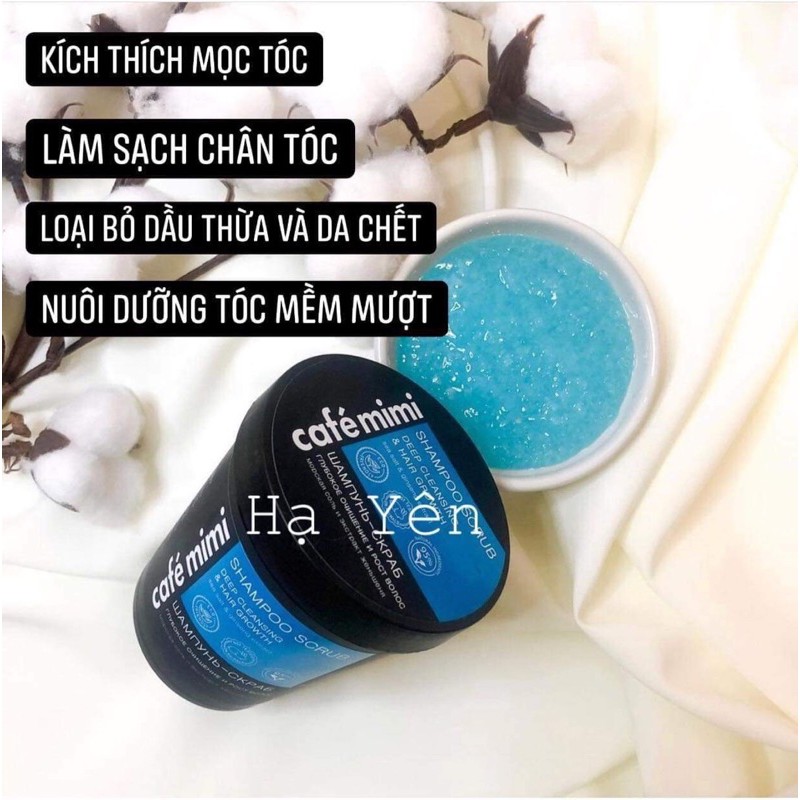 [Đủ bill] Tẩy da chết da đầu Cafe Mimi Super Volume Shampoo Scrub làm sạch sâu ngừa bết tóc, sạch gàu | BigBuy360 - bigbuy360.vn