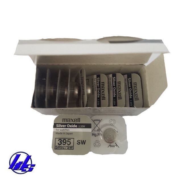 Pin Đồng Hồ đeo Tay Maxell 395 SR927SW silver oxide 1.55v Japan (vỉ 1 viên