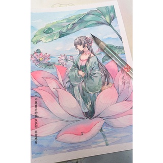 [MiChi Art] Ngu Mỹ Nhân - Bút lông vẽ màu nước thủy mặc, cọ thư pháp lông thú - Bút Ý Hiên