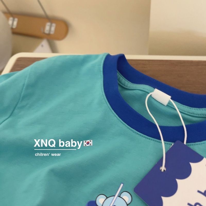 Áo Thun 100% Cotton Tay Ngắn In Họa Tiết Hoạt Hình Phong Cách Hàn Quốc Dành Cho Nữ