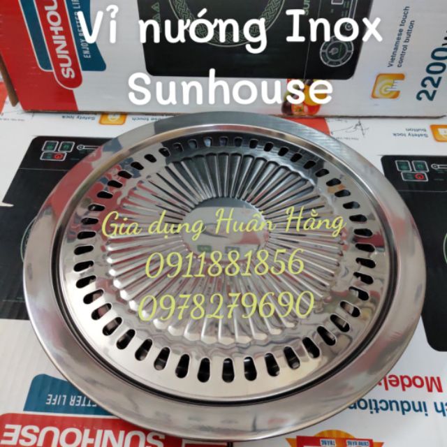 KHAY NƯỚNG INOX DÙNG BẾP HỒNG NGOẠI, BẾP GAS VÀ BẾP ĐIỆN  SUNHOUSE