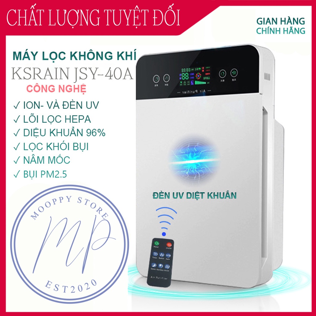 Máy lọc không khí Ksrain JSY-40A lọc bụi siêu vi PM 2.5 /Máy lọc không khí Ksrain JSY-40A lọc khói bụi ion âm, khói bụi