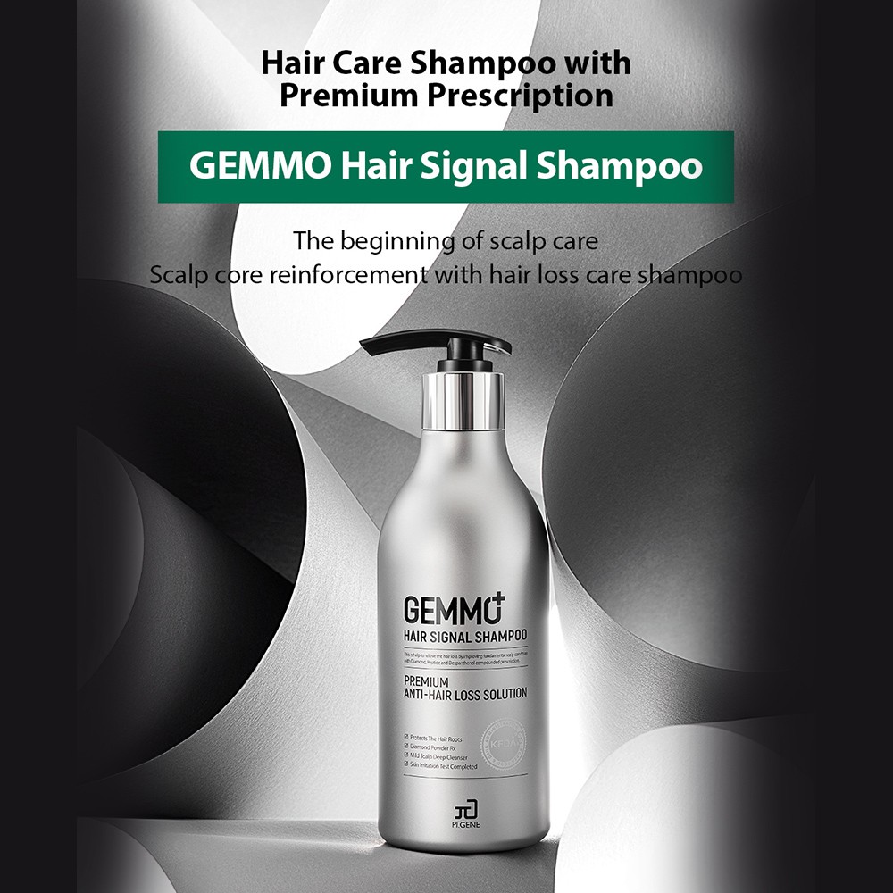 PI.GENE Gemmo Hair Signal Shampoo / 275g*2pcs / Korea shampoo, Hair Loss, Hair Therapy, Dandruff, Hair Cleansing, Hypoallergenic, Diamond Shampoo, Scalp Healing, Scalp Anti-Aging, Scalp Detox, Premium Active Ingredient, EWG, Subacid, Pion Tech, PIGENE