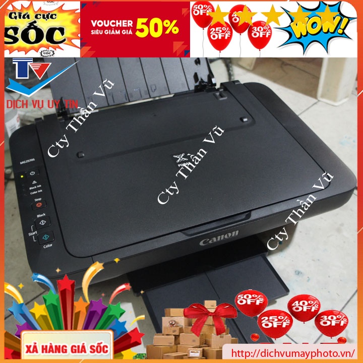 Máy in phun màu đa chức năng Canon PIXMA MG 2570S chạy ổn định chức năng photocopy scan in màu in đen trắng mới 100%