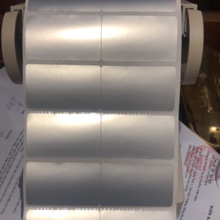 Decal xi bạc 50mm x 30mm x 50m cuộn 3000tem