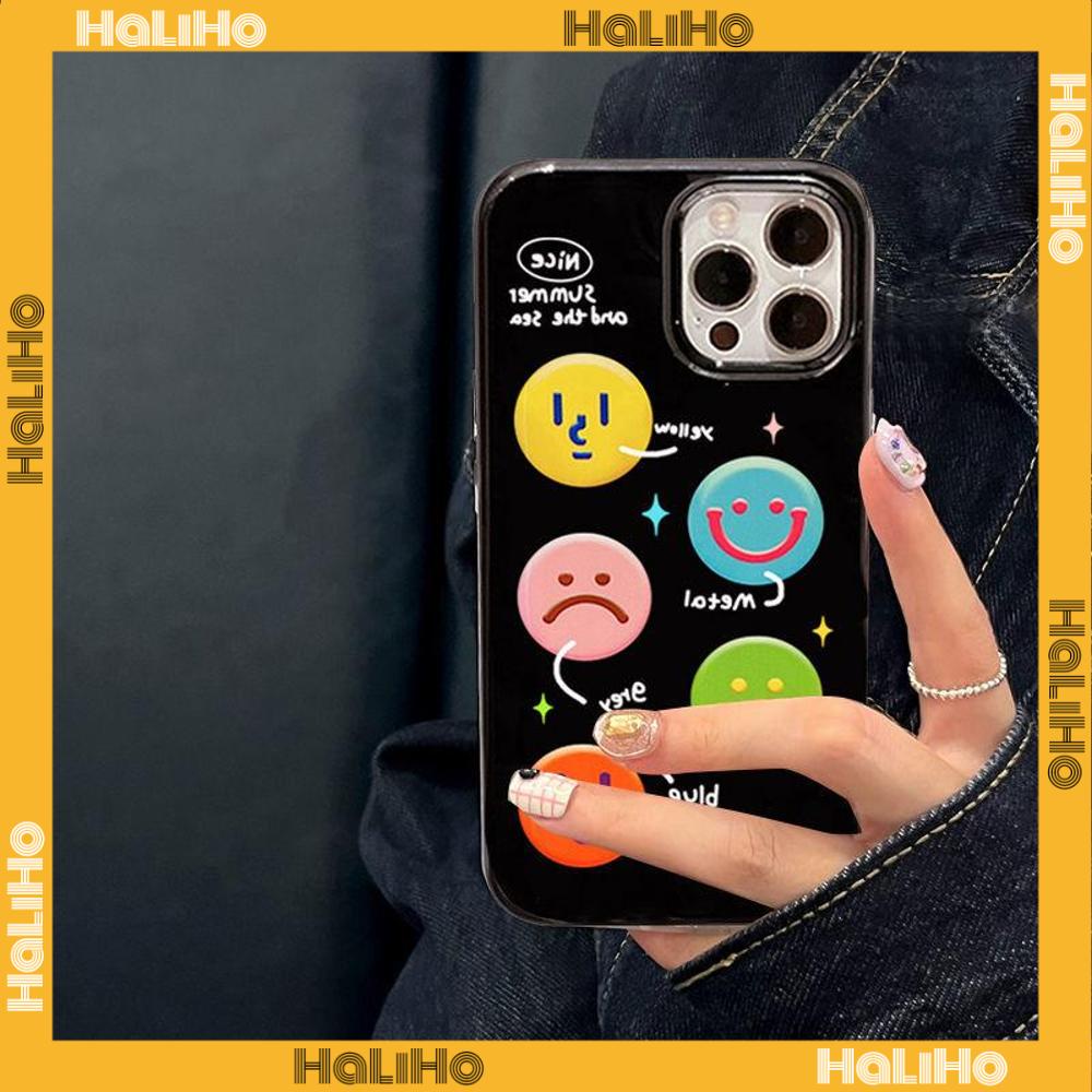 iPhone Case Silicone Soft Case Black Shiny Shockproof Protection Camera Colorful Expression Cartoon Cute Compatible For iPhone 11 Pro Max 13 Pro Max 12 Pro Max 7Plus xr XS Max