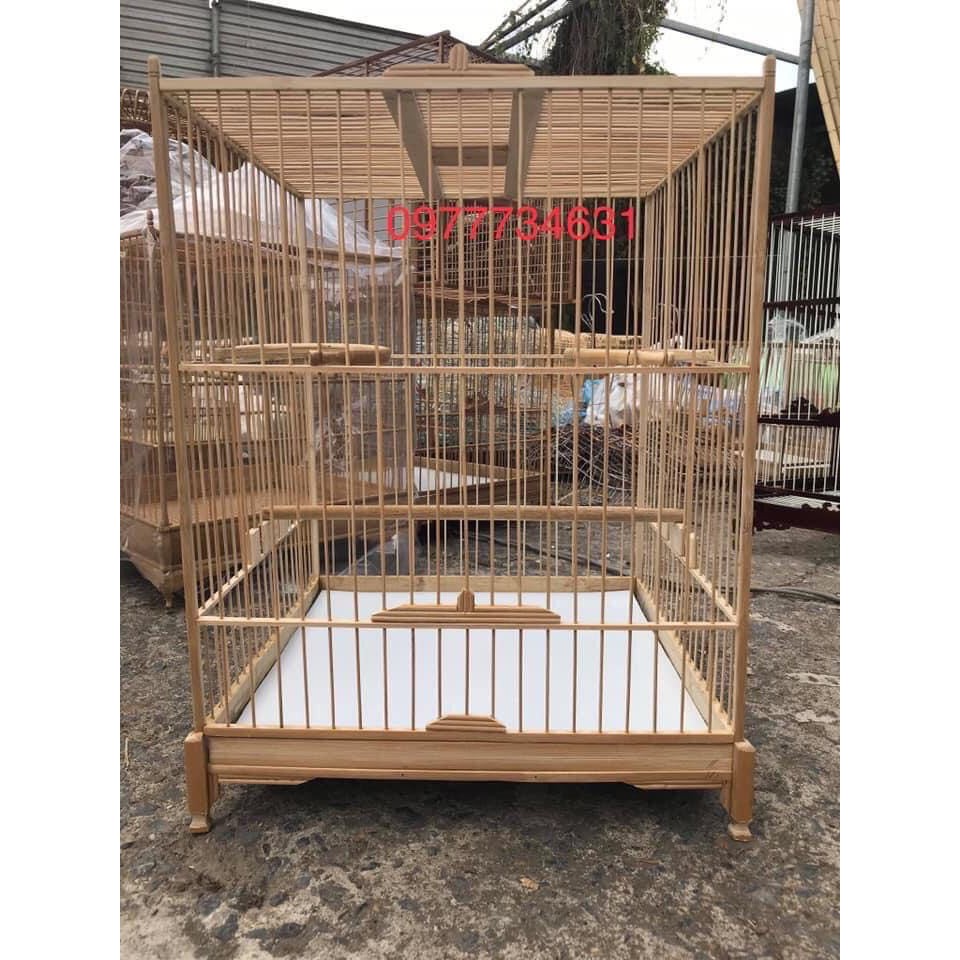 Khung Lồng Chim Chào Mào Tự Ráp Kabosa Mẫu Báng Súng Đẹp Chất Liệu Trúc, Tre Già Kèm Đủ Phụ Kiện