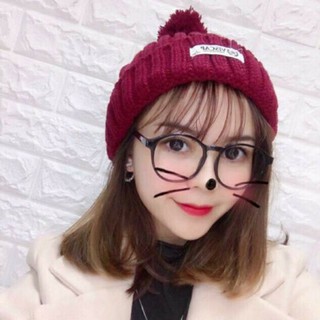 Mũ Len Beanie Gân Quả Bông Nhiều Mầu { Bán Sỉ }