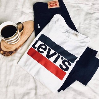 Hàng hãng ~  Áo levis nữ trắng logo 3 màu ~ xách UK
