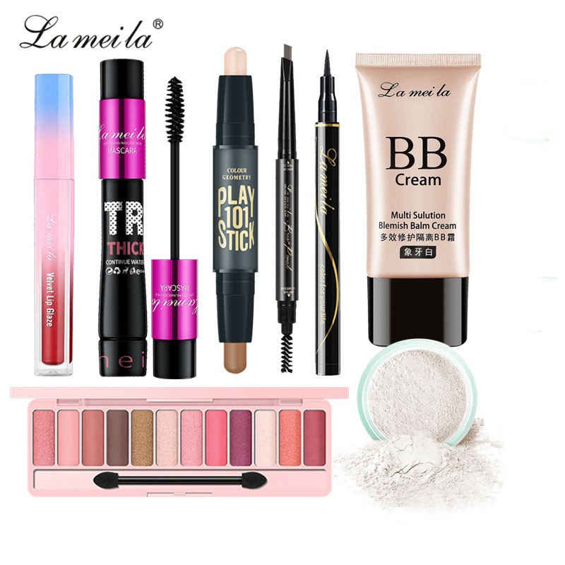 Bộ Trang Điểm Đầy Đủ LAMEILA 8 Món Sét Trang Điểm Chuyên Nghiệp BTĐ801 | BigBuy360 - bigbuy360.vn