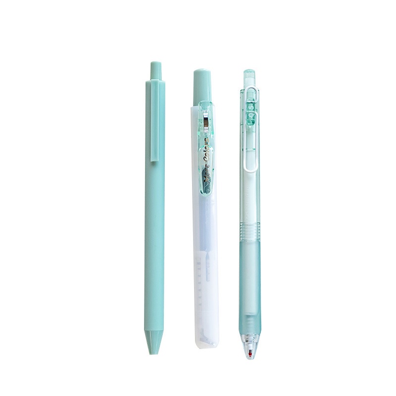 Set 6 Bút Mực Gel Màu Đen 0.5mm Kèm 5 Bút Gel + 1 Bút Đánh Dấu Tiện Dụng Chất Lượng Cao