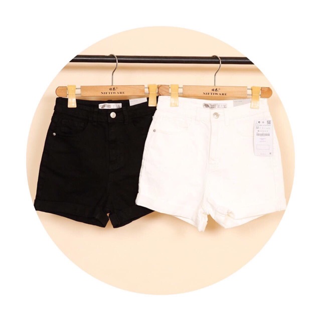 Bán Sỉ Quần short jean đen trắng siêu hót sale