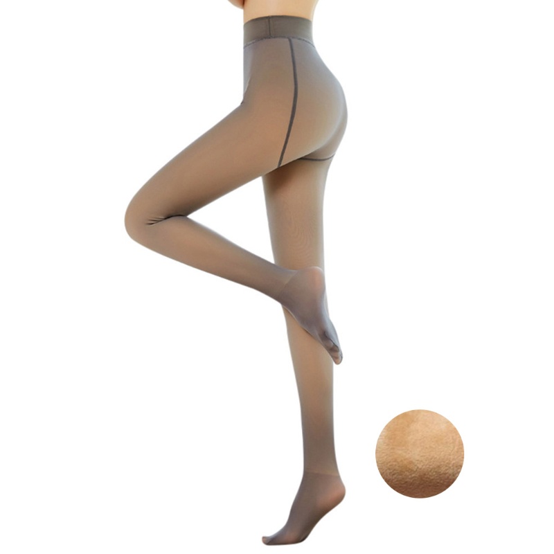 Youyo Quần Tất Giả Lông Cừu Giả Mờ Đục Lỗ Ấm Áp Cho Nữ