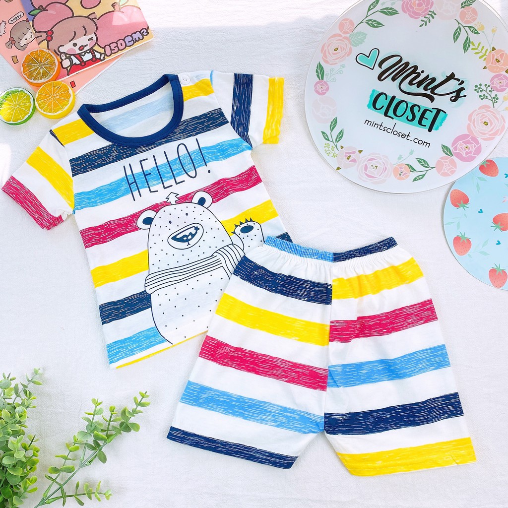 Bộ Cotton Baby Dành Cho Bé Từ 1-4 Tuổi Loại I - S1229