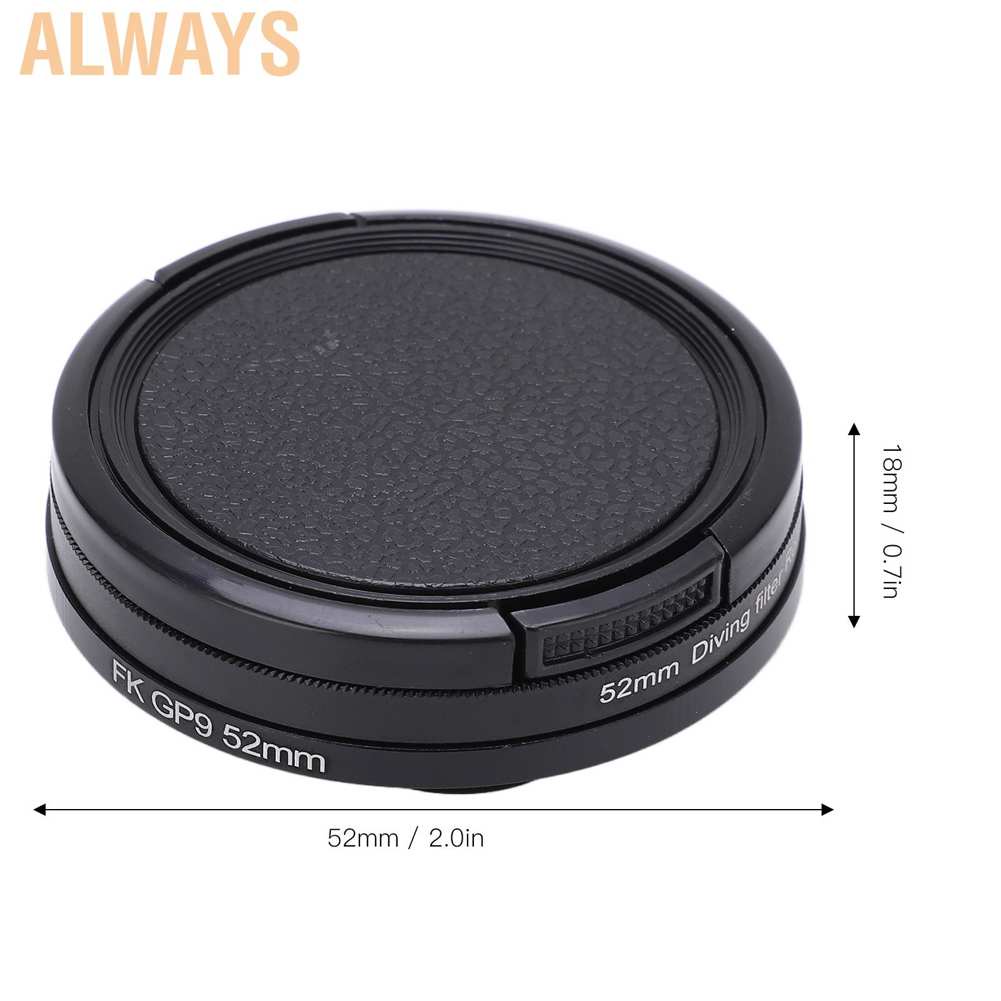 Kính lọc ống kính máy ảnh dưới nước 52mm cho HERO 9 Action | BigBuy360 - bigbuy360.vn