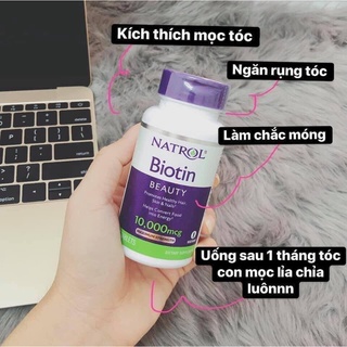 Viên uống natrol biotin 10000mcg tạm biệt nỗi lo rụng tóc - ảnh sản phẩm 5