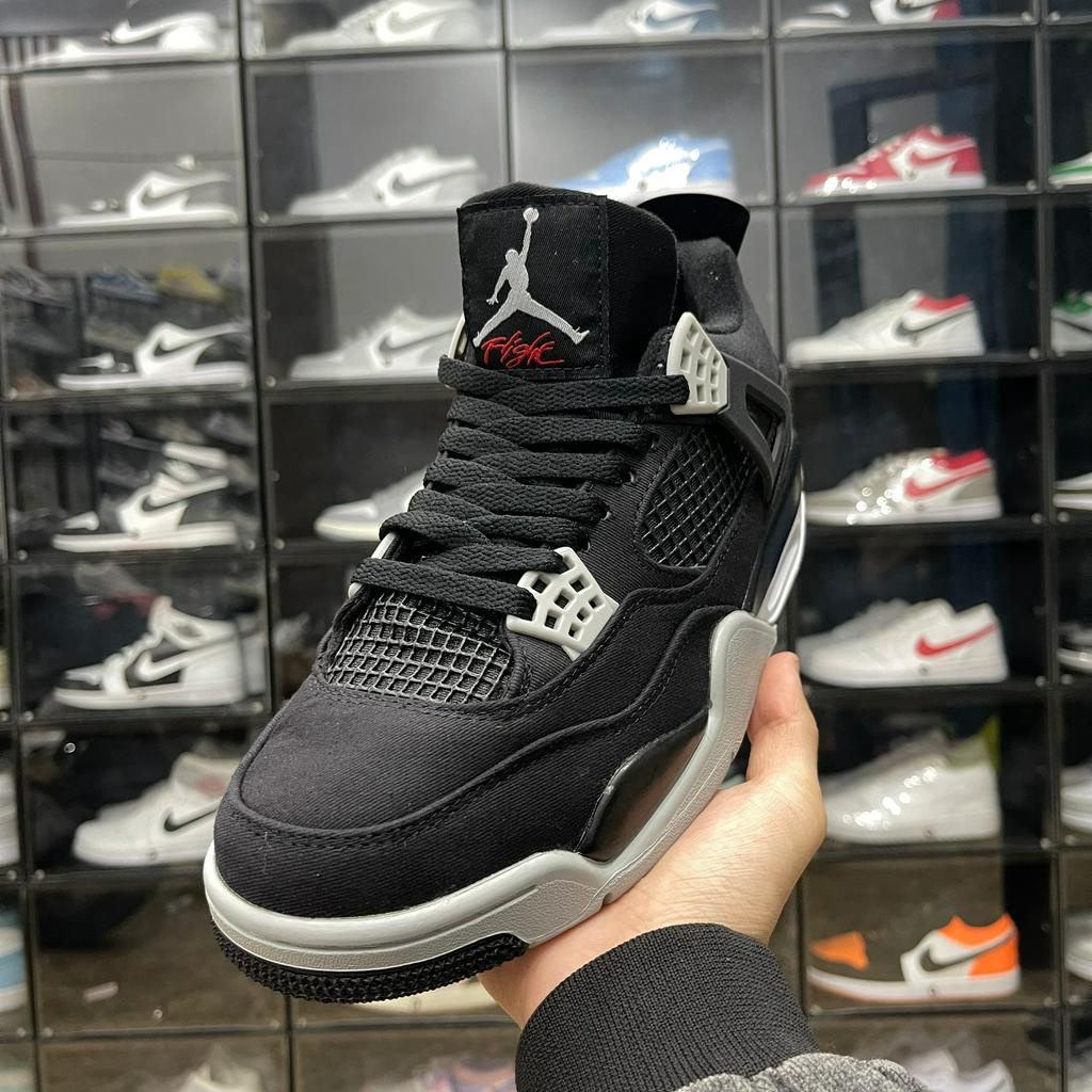Giày JD4 Retro SE Black and Light Steel, AJ4 Đen Xám - Than.Shoes