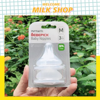 Núm ty bình sữa Bebepick Hàn Quốc chính hãng