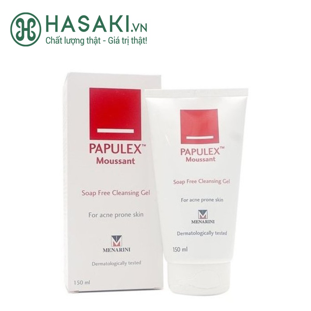 Sữa Rửa Mặt Ngăn Ngừa Mụn Trứng Cá Papulex Moussant Soap Free Cleansing Gel Papulex 150ml