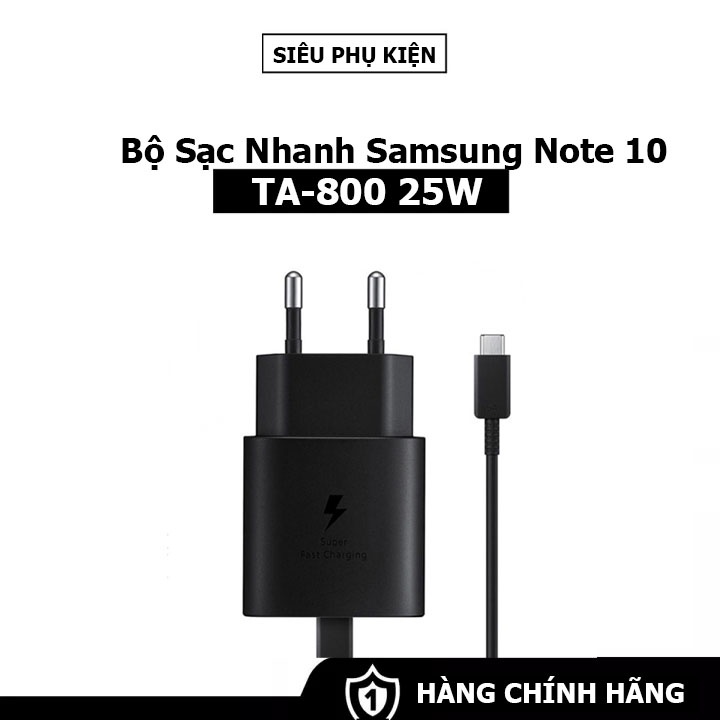 Bộ sạc nhanh Samsung 25w dành cho Note 10