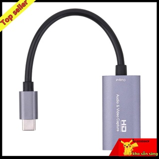 Thẻ thu video tương thích HDMI với đầu điều hợp thu âm thanh USB C