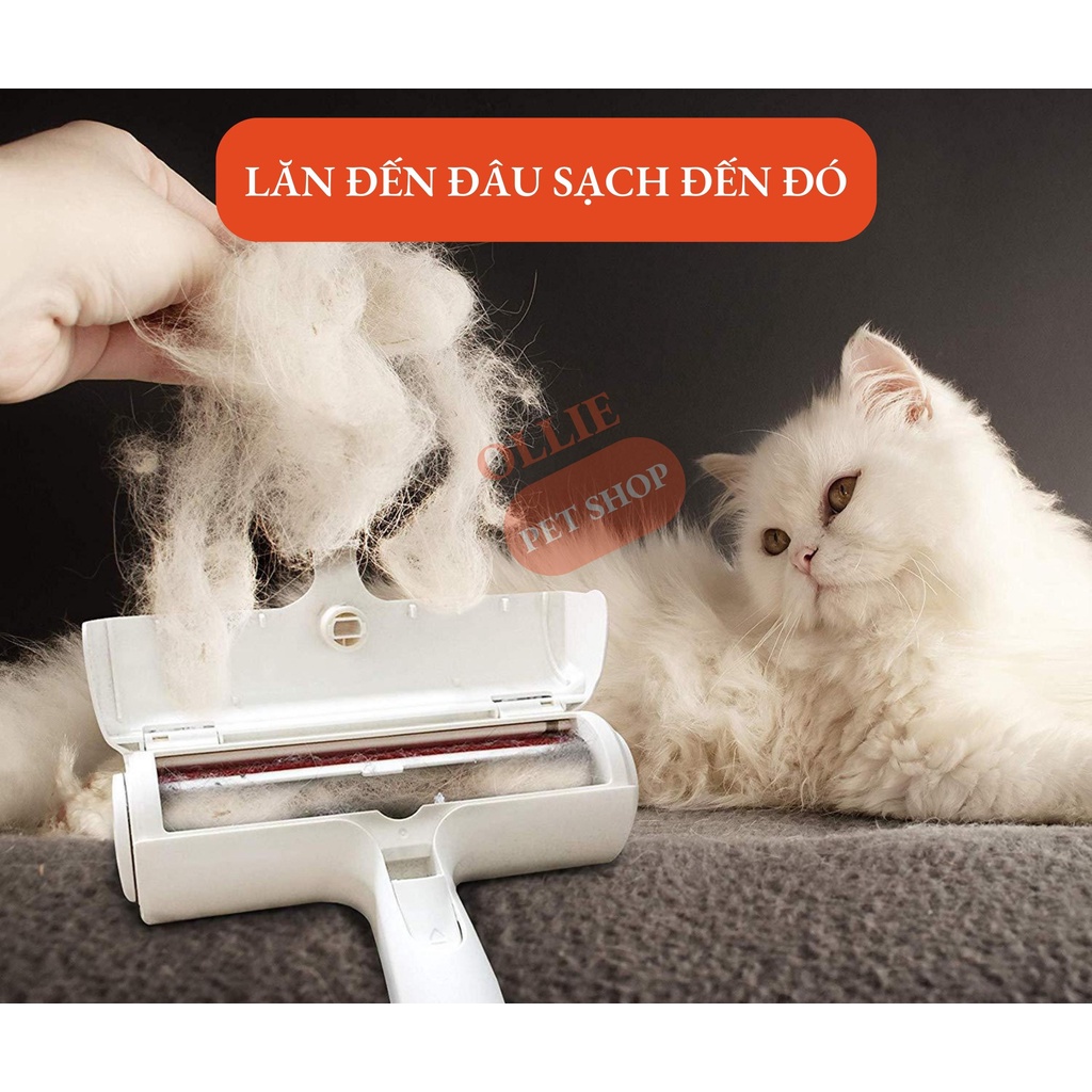 Cây lăn lông tĩnh điện - Lăn sạch lông thú cưng, bụi quần áo, ga giường