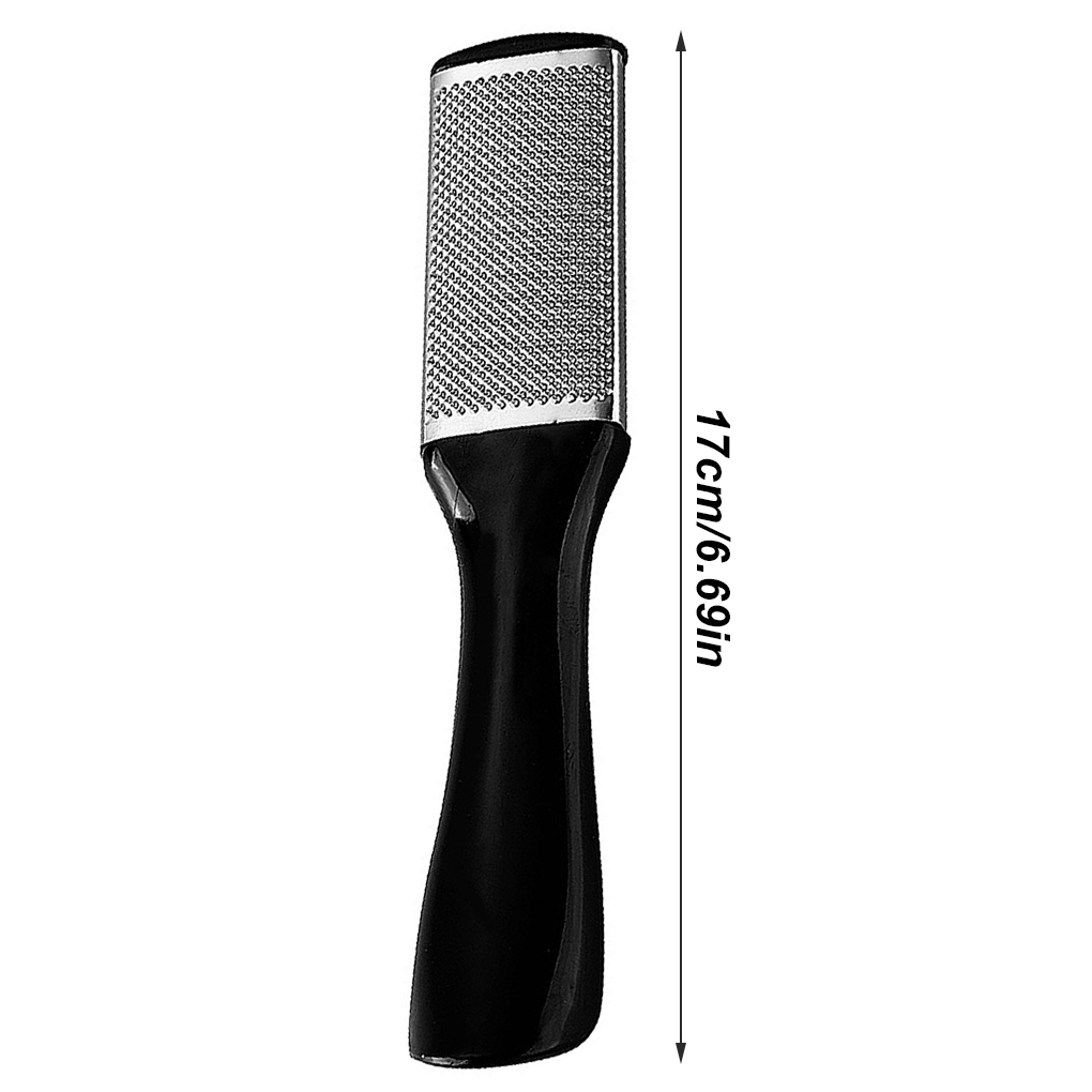 [Hàng mới về] Dụng Cụ Dũa Bằng Thép Không Gỉ Có Tay Cầm Bằng Nhựa Màu Đen Chăm Sóc Bàn Chân