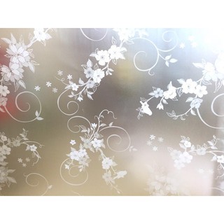 Combo 5m Decal dán kính mờ dây leo trắng 1 BINBIN DK17 (Có keo sẵn)