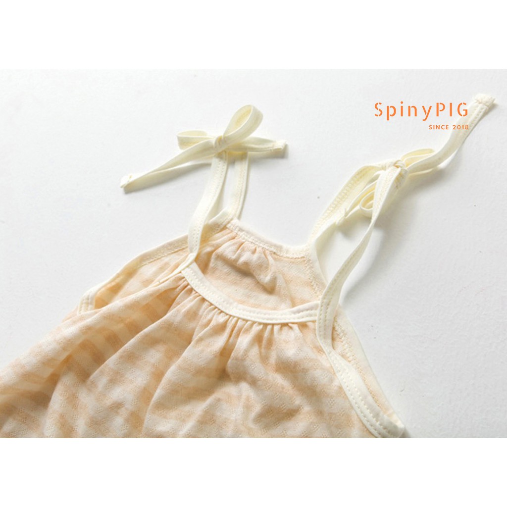 Váy 2 dây cho bé gái 0-4 tuổi ORGANIC 100% SỢI BÔNG COTTON HỮU CƠ TỰ NHIÊN cực kỳ mát