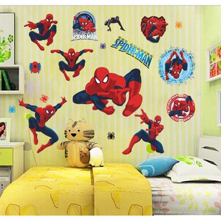 Decal dán tường siêu nhân người nhện- Y00257