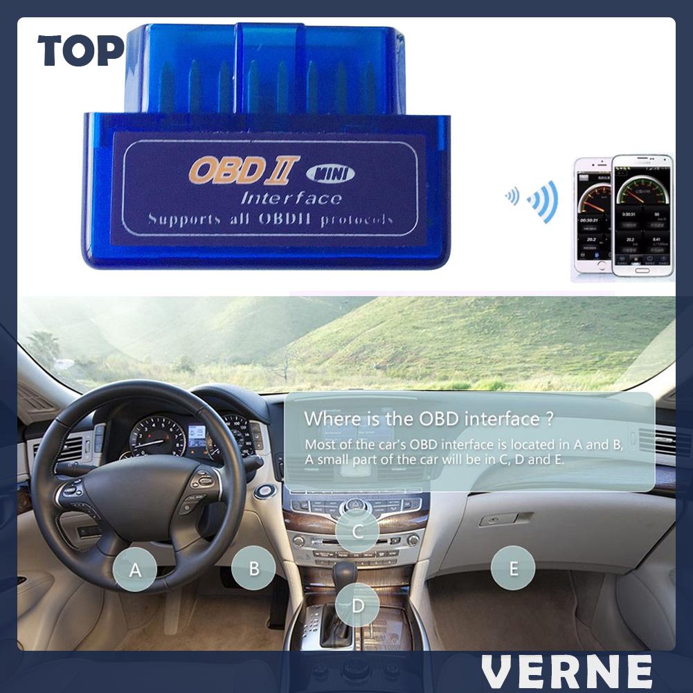 Thiết Bị Chẩn Đoán Lỗi Xe Hơi Bluetooth Vernesss Elm327 V2.1 Obd2 Obd 2 Ii