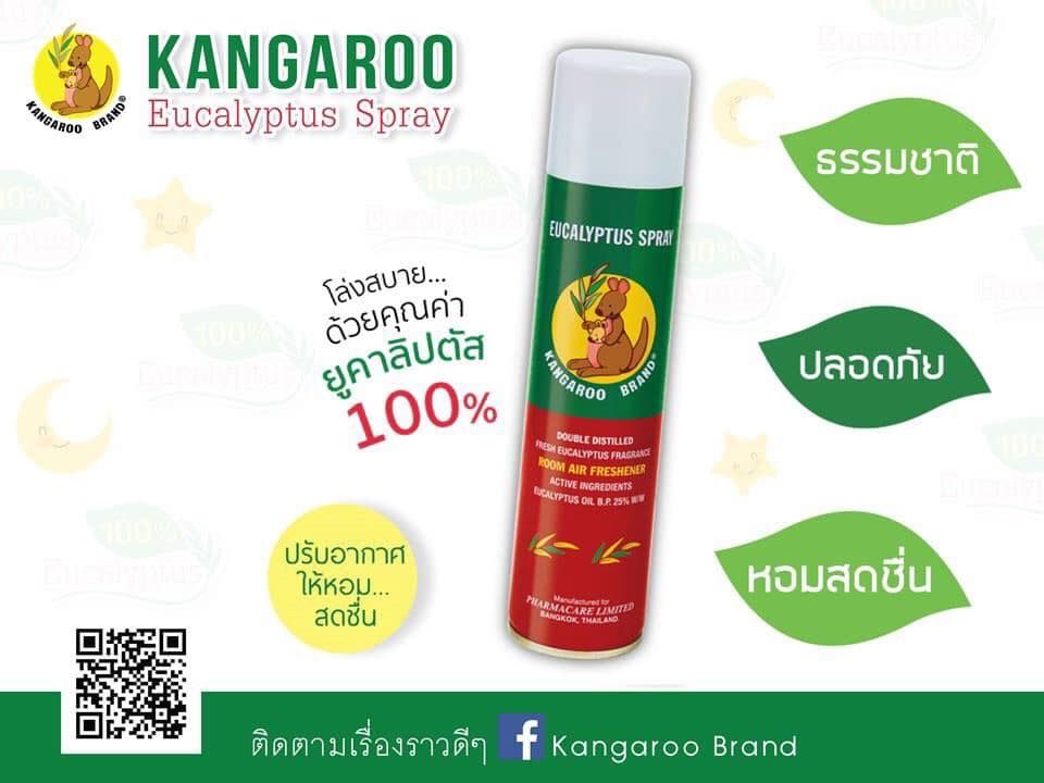 Xịt tınh dầu Kangaroo Eucalyptus Oil Spray Thái Lan