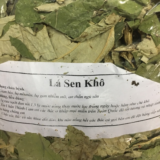Lá sen khô 1 kg đẹp tốt