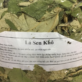 Lá sen khô 1 kg đẹp tốt