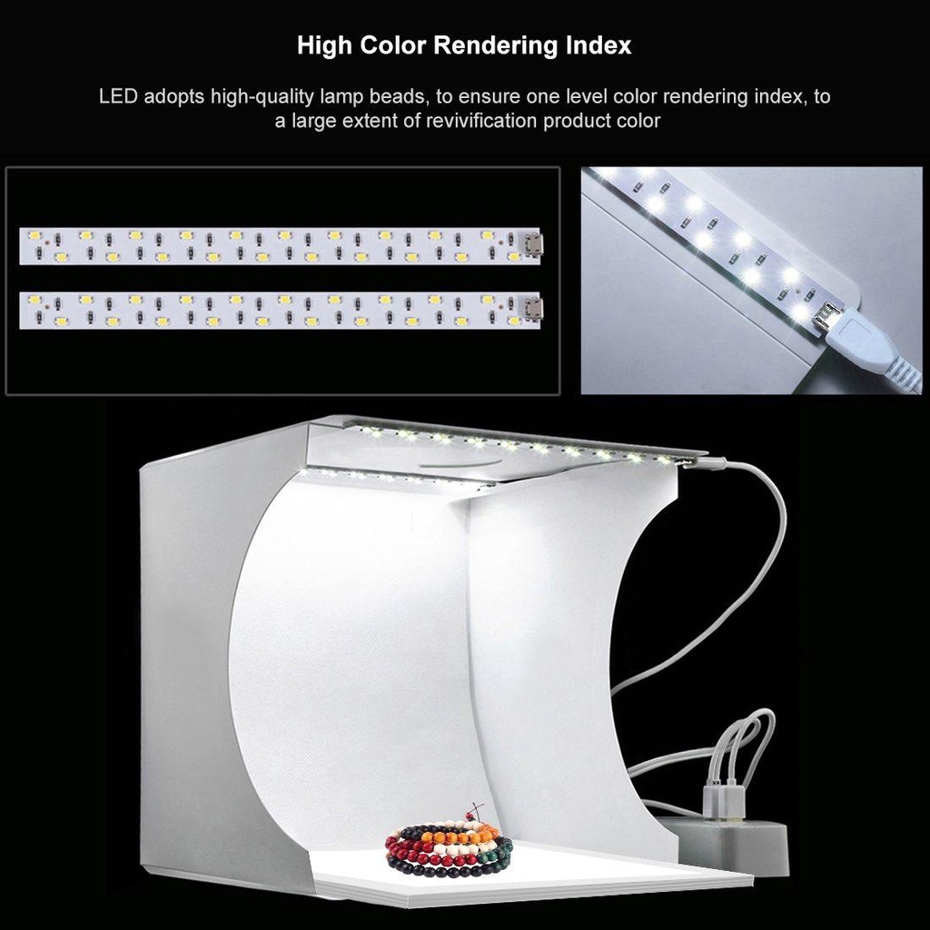 Hộp Đèn LED 6 Bóng Có Thể Gấp Gọn Tiện Dụng