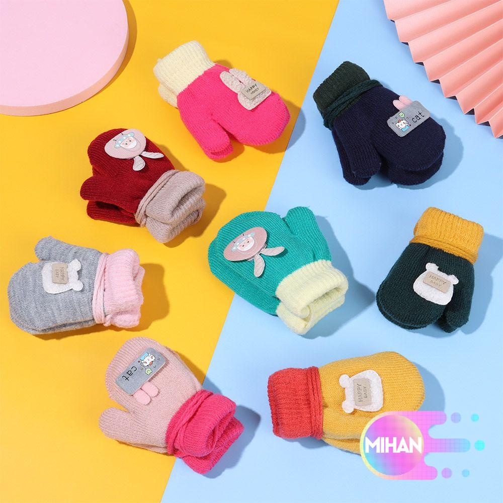 Găng tay giữ ấm mùa đông thiết kế đáng yêu thoải mái dành cho bé 1-6 tuổi