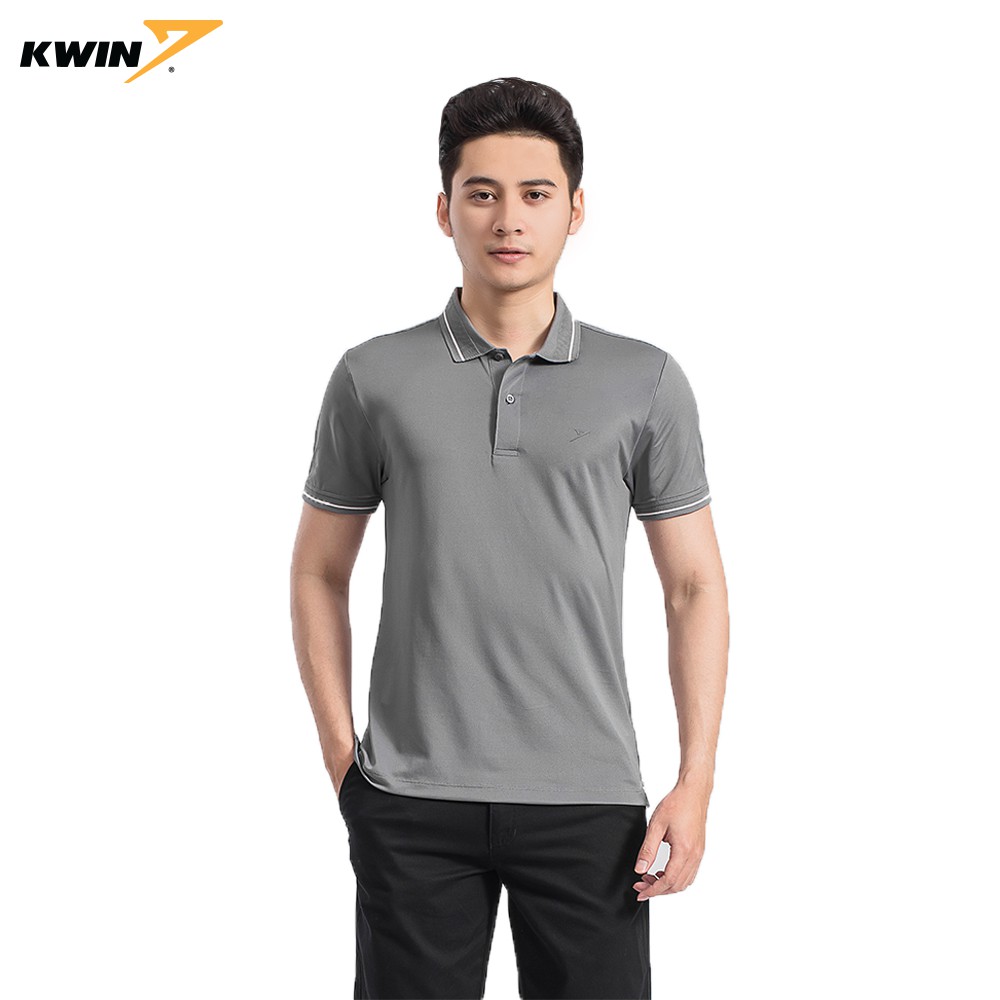 Áo phông nam có cổ Kwin chính hãng chất liệu cao cấp thoáng mát, co giãn thoải mái KPS016S9