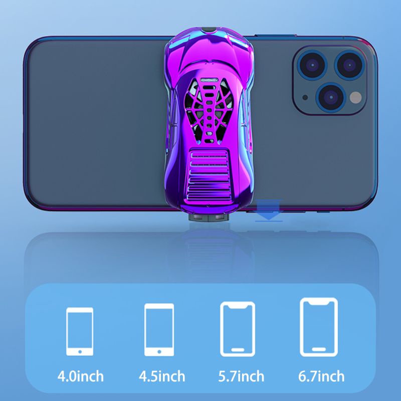 Quạt Tản Nhiệt Làm Mát Mini Không Gây Tiếng Ồn Kích Thước Nhỏ Gọn Thông Dụng Cho 4-6.7 ''