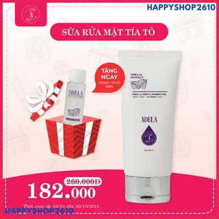 Sữa Rửa Mặt Tía Tô Adela -  2 trong 1