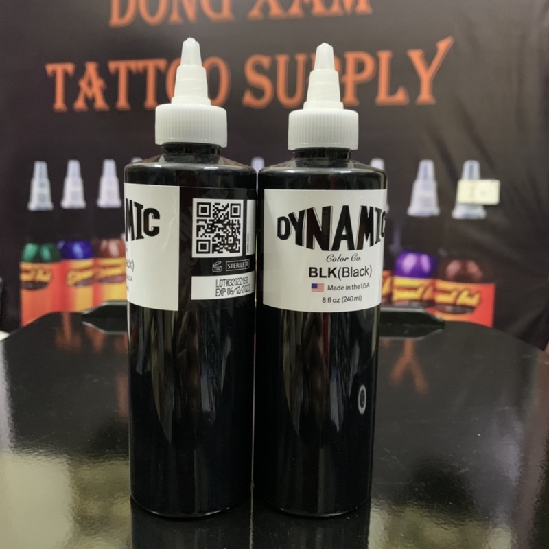 Mực màu đen xăm hình dynamic Blk hàng có sẵn