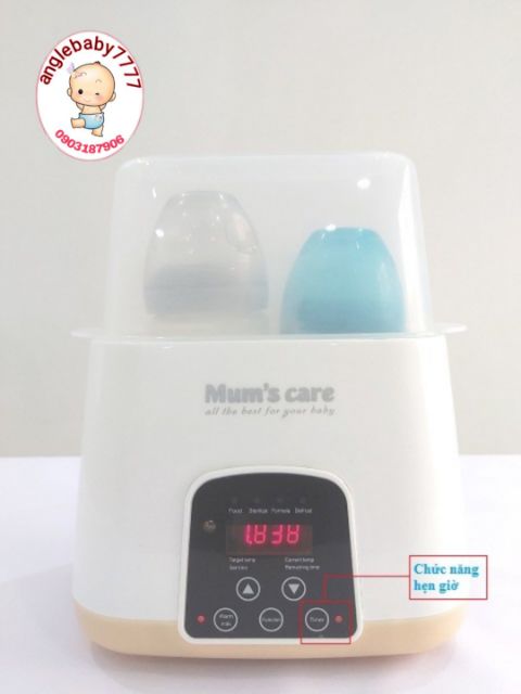 [ROMOTE ĐIỀU KHIỂN TỪ XA] Máy hâm sữa tiệt trùng đa năng MUM'S CARE 7 in 1