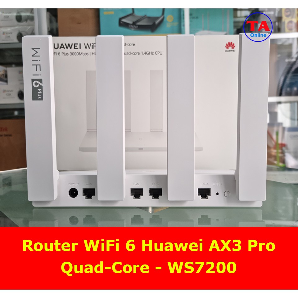 Router WiFi 6 Huawei Ax3 Quad core WS7200 và Huawei Ax3 Dual core WS7100 - Hàng chính hãng