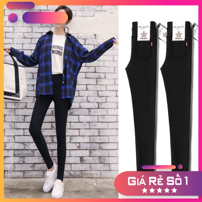 Quần legging giả bò cạp cao ôm dáng siêu đẹp - Hàng loại 1